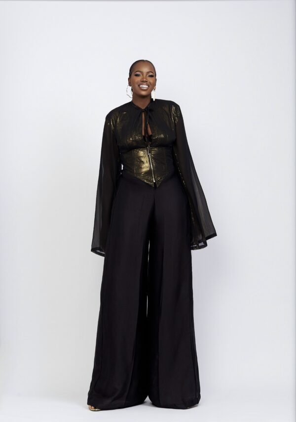 Safiya Corset Blouse X Bell Pant